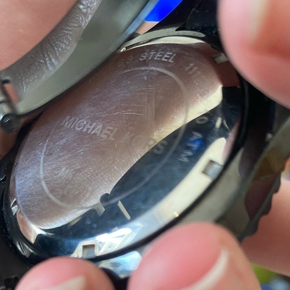 Unisex Black Michael Kors Stainless Steel 3 Dial Watch - Picture 7 of 8